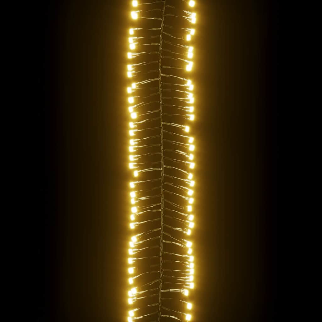 Φωτάκια Cluster με 3000 LED Θερμό Λευκό 23 μ. από PVC