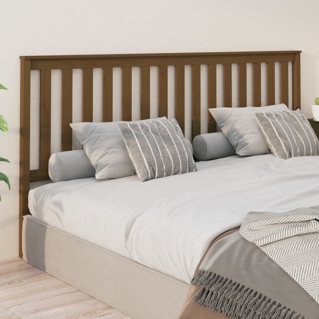 Κεφαλάρι Κρεβατιού Μελί 206x6x101 εκ. από Μασίφ Ξύλο Πεύκου - Pakobazaar