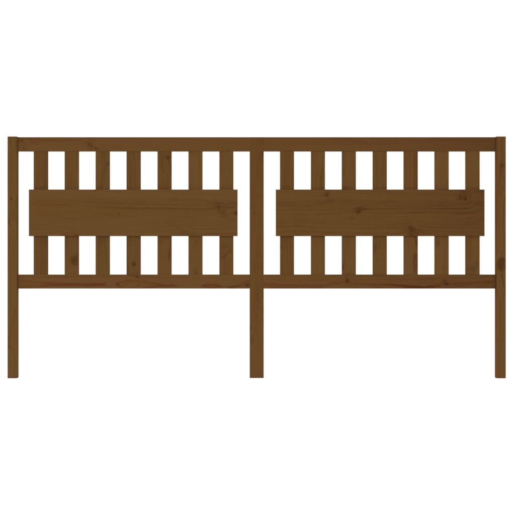 Κεφαλάρι Κρεβατιού Μελί 205,5x4x100 εκ. Μασίφ Ξύλο Πεύκου