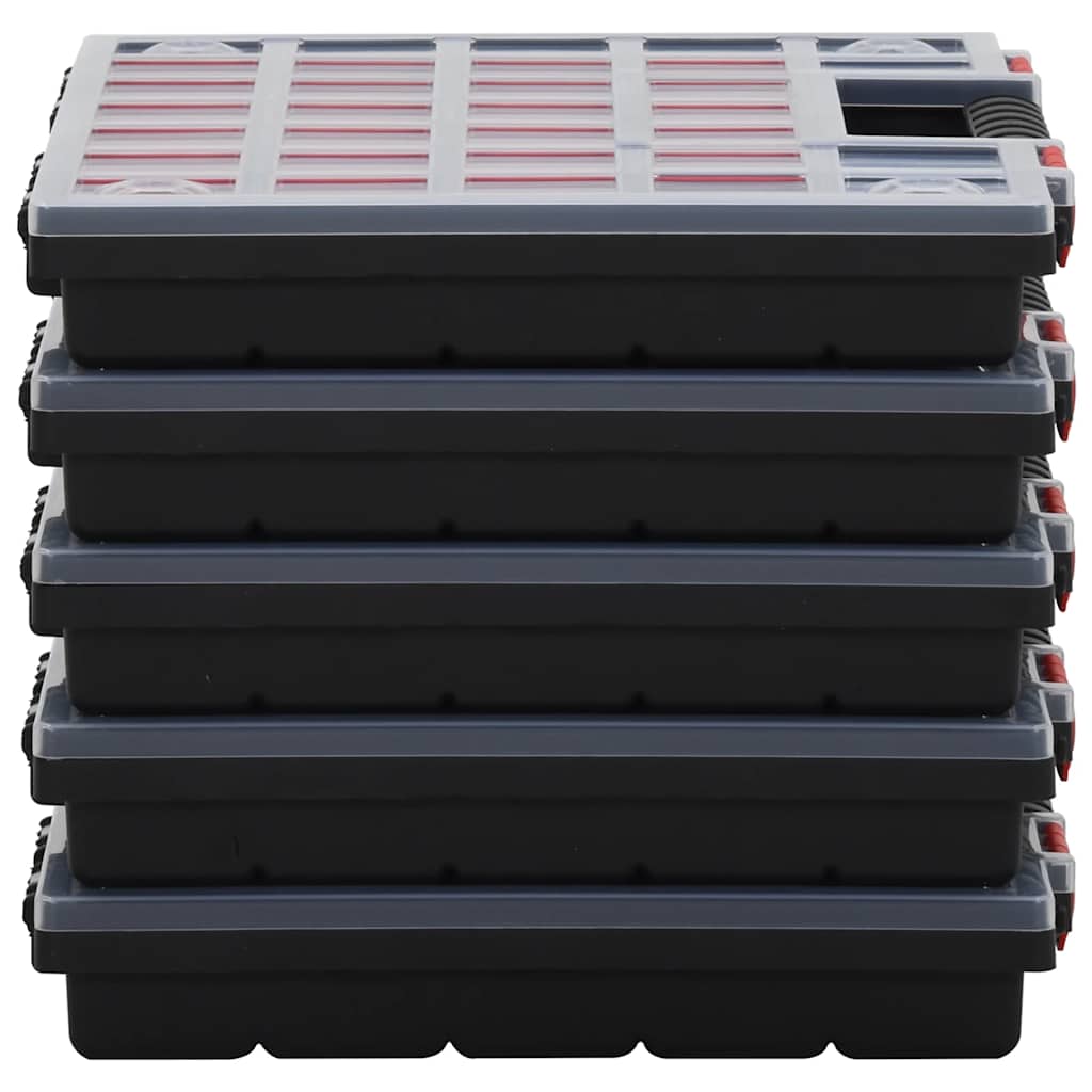 Κουτιά Ταξινόμησης 5 τεμ. 40 x 30 x 5 εκ. από Πολυπροπυλένιο - PAKOBAZAAR