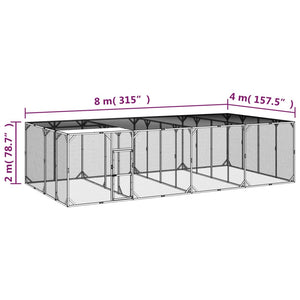 Κοτέτσι 800x400x200 εκ. από Μασίφ Εμποτισμένο Ξύλο Πεύκου - Pakobazaar
