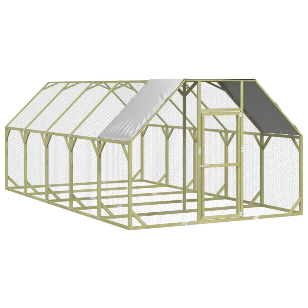 Κοτέτσι 268x500x190 εκ. από Μασίφ Εμποτισμένο Ξύλο Πεύκου - PAKOBAZAAR