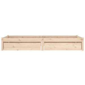 Πλαίσιο Κρεβατιού Με Συρτάρια Μαύρο 75x190 εκ Small Single - Pakobazaar