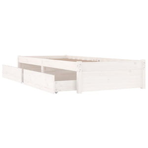 Πλαίσιο Κρεβατιού Με Συρτάρια Μαύρο 75x190 εκ Small Single - PAKOBAZAAR