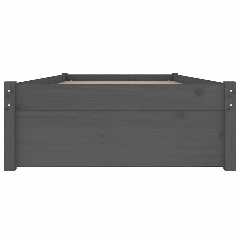 Πλαίσιο Κρεβατιού Με Συρτάρια Μαύρο 75x190 εκ Small Single