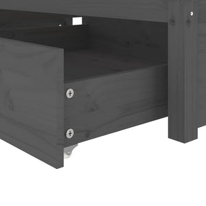Πλαίσιο Κρεβατιού Με Συρτάρια Μαύρο 75x190 εκ Small Single