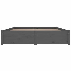 Πλαίσιο Κρεβατιού Με Συρτάρια Γκρι 135 x 190 εκ. Double