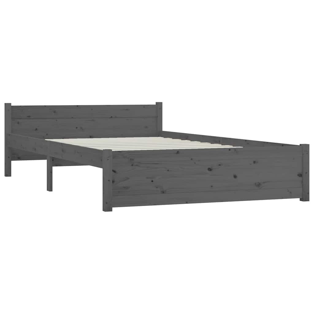Πλαίσιο Κρεβατιού Με Συρτάρια Γκρι 135 x 190 εκ. Double