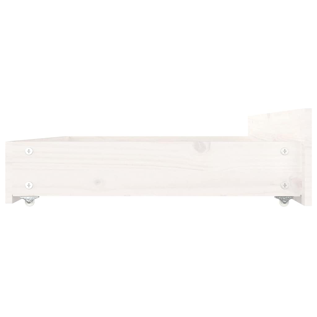 Πλαίσιο Κρεβατιού με Συρτάρια Λευκό 140 x 200 εκ. - PAKOBAZAAR