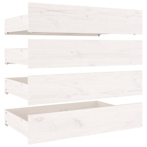 Πλαίσιο Κρεβατιού Συρτάρια Λευκό 180 x 200 εκ Super King Size - PAKOBAZAAR