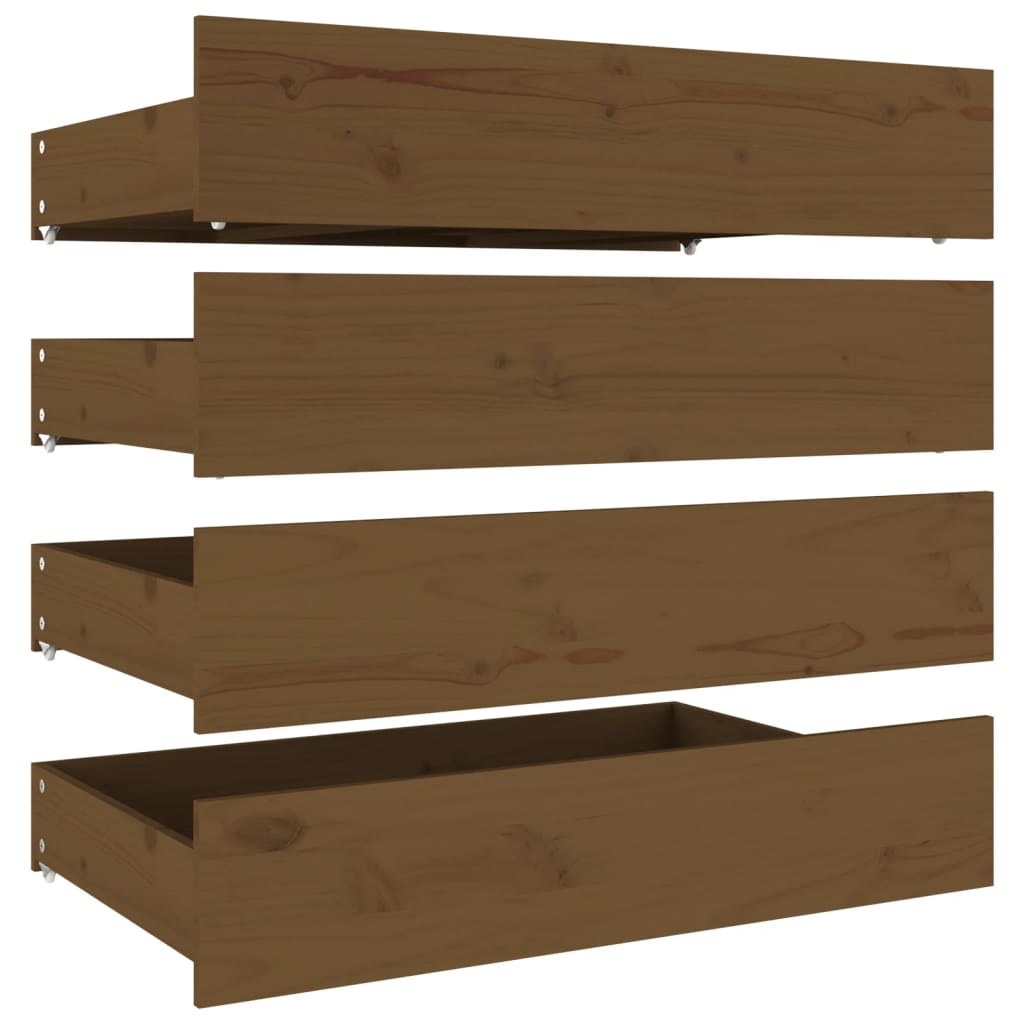 Πλαίσιο Κρεβατιού Συρτάρια Καφέ 180 x 200 εκ Super King Size