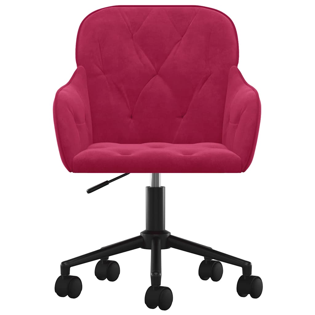 Καρέκλες Τραπεζαρίας Περιστρεφόμενες 2 τεμ. Μπορντό Βελούδινες - Pakobazaar