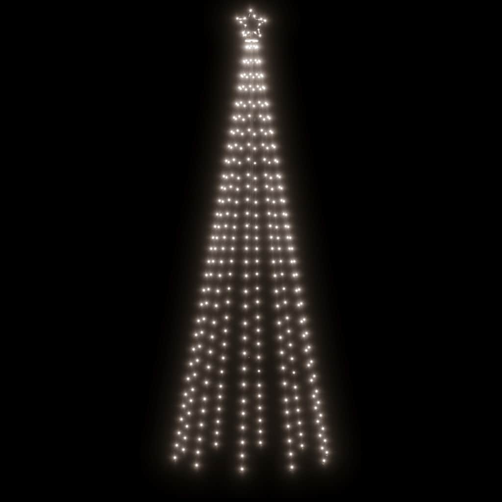 Χριστουγεννιάτικο Δέντρο Κώνος 310 LED Ψυχρό Λευκό 100x300 εκ.