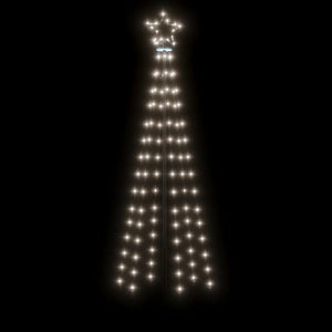 Χριστουγεννιάτικο Δέντρο με Ακίδα 108 LED Ψυχρό Λευκό 180 εκ.