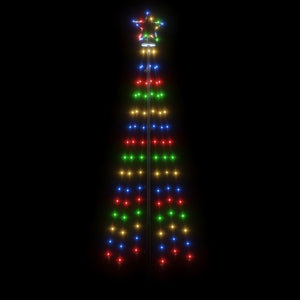 Χριστουγεννιάτικο Δέντρο Με Ακίδα 108 LED Πολύχρωμο 180 εκ.