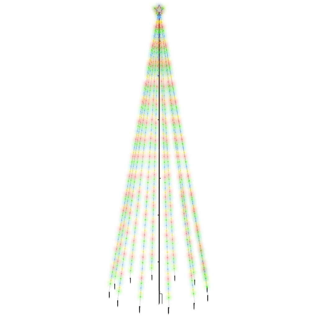 Χριστουγεννιάτικο Δέντρο Με Ακίδα 732 LEDs Πολύχρωμο 500 εκ.