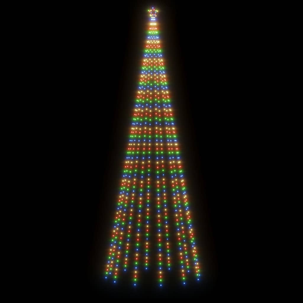 Χριστουγεννιάτικο Δέντρο Με Ακίδα 732 LEDs Πολύχρωμο 500 εκ.