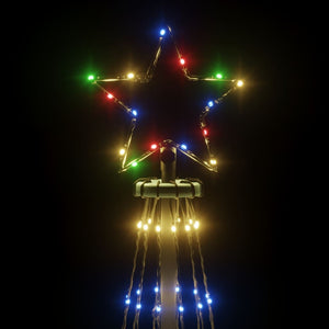 Χριστουγεννιάτικο Δέντρο Με Ακίδα 732 LEDs Πολύχρωμο 500 εκ.