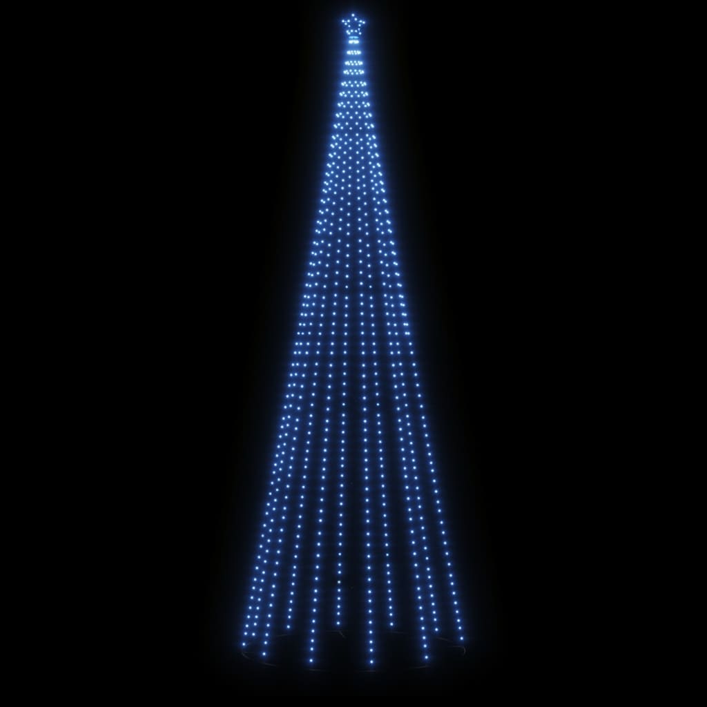 Χριστουγεννιάτικο Δέντρο Με Ακίδα 732 LED Μπλε 500 εκ.