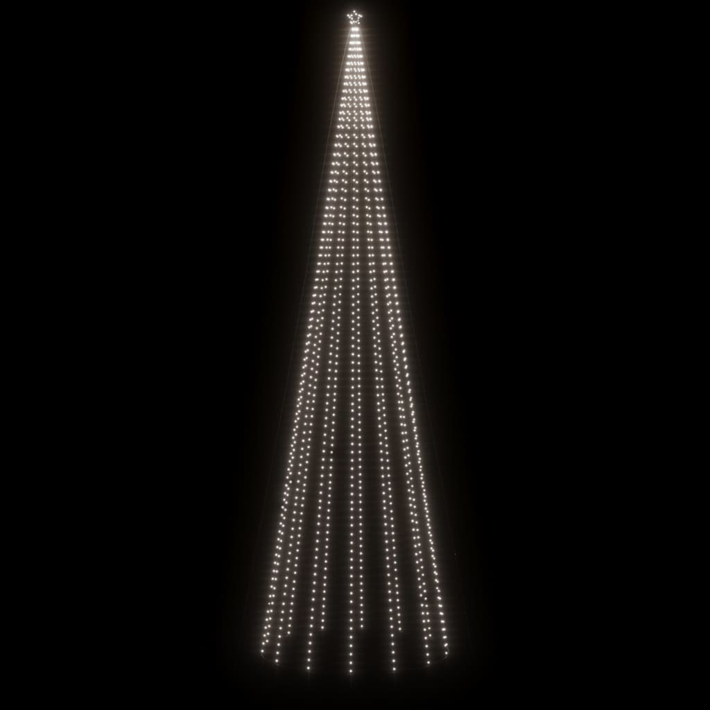 Χριστουγεννιάτικο Δέντρο Με Ακίδα 1134 LED Ψυχρό Λευκό 800 εκ.
