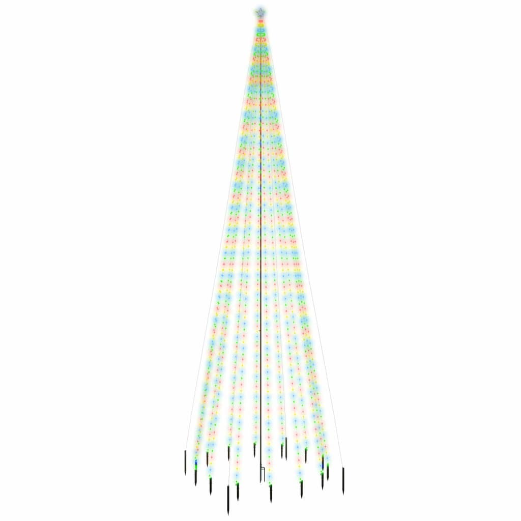 Χριστουγεννιάτικο Δέντρο Με Ακίδα 1134 LEDs Πολύχρωμο 800 εκ.