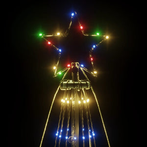 Χριστουγεννιάτικο Δέντρο Με Ακίδα 1134 LEDs Πολύχρωμο 800 εκ.