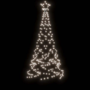 Χριστουγεννιάτικο Δέντρο Με Ακίδα 200 LED Ψυχρό Λευκό 180 εκ. - Pakobazaar