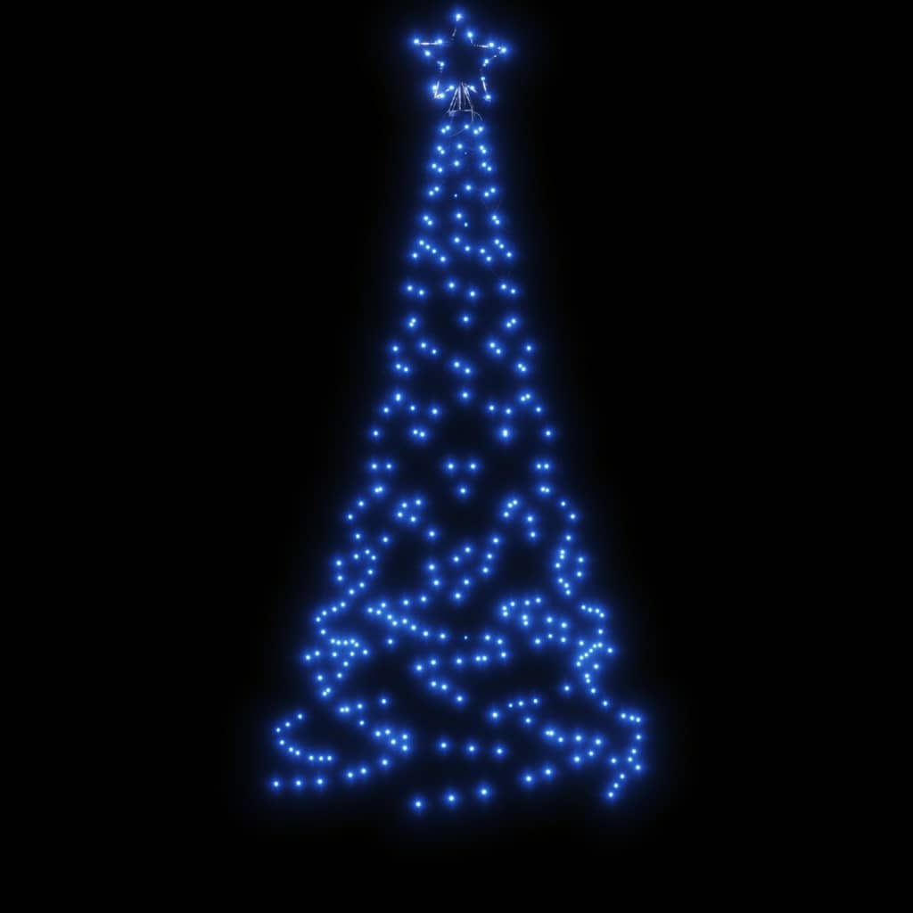 Χριστουγεννιάτικο Δέντρο Με Ακίδα 200 LED Μπλε 180 εκ.
