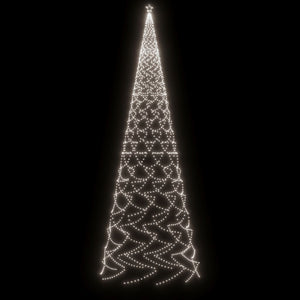 Χριστουγεννιάτικο Δέντρο Με Ακίδα 3000 LED Ψυχρό Λευκό 800 εκ.