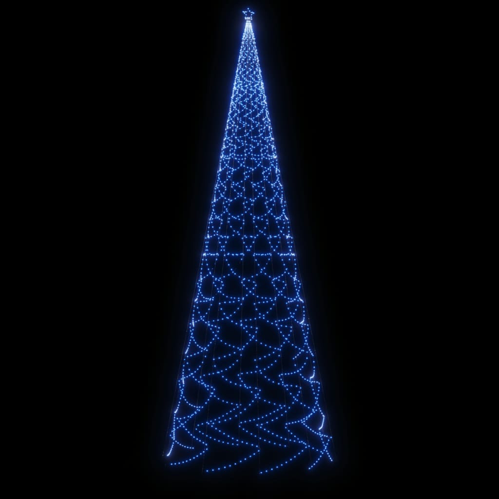 Χριστουγεννιάτικο Δέντρο Με Ακίδα 3000 LED Μπλε 800 εκ. - Pakobazaar
