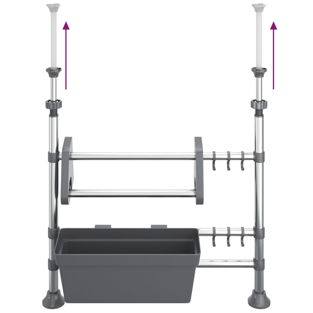 Οργανωτής Κουζίνας Ρυθμιζόμενος Αλουμινίου