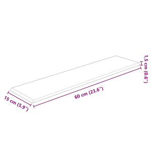 Πάνελ Τοίχου 12 τεμ. Κρεμ 60x15 εκ. 1,08 μ² Συνθετικό Δέρμα