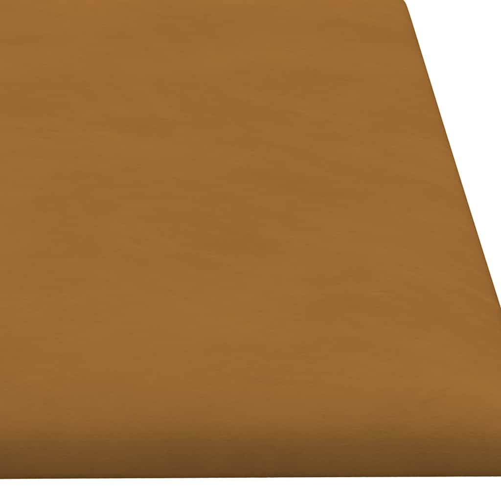 Πάνελ Τοίχου 12 τεμ. Κρεμ 60x15 εκ. 1,08 μ² Βελούδο