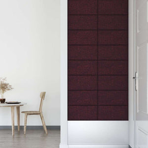 Πάνελ Τοίχου 12 τεμ. Μωβ 60 x 30 εκ. 2,16 μ² Υφασμάτινα - Pakobazaar