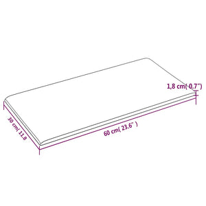 Πάνελ Τοίχου 12 τεμ. Taupe 60x30 εκ. 2,16 μ² Υφασμάτινα