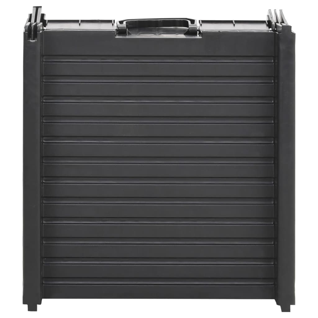 Ράμπα Σκύλου Πτυσσόμενη Μαύρη 153 x 40 x 12,5 εκ. από Πλαστικό - PAKOBAZAAR