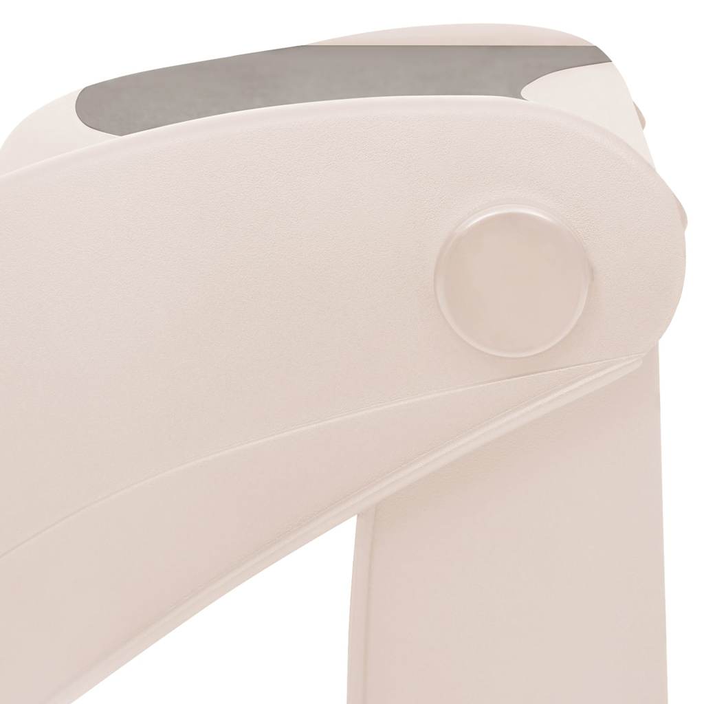 Σκάλα Σκύλου 3 Επιπέδων Πτυσσόμενη Κρεμ 50x38x38 εκ. Πλαστικό - PAKOBAZAAR