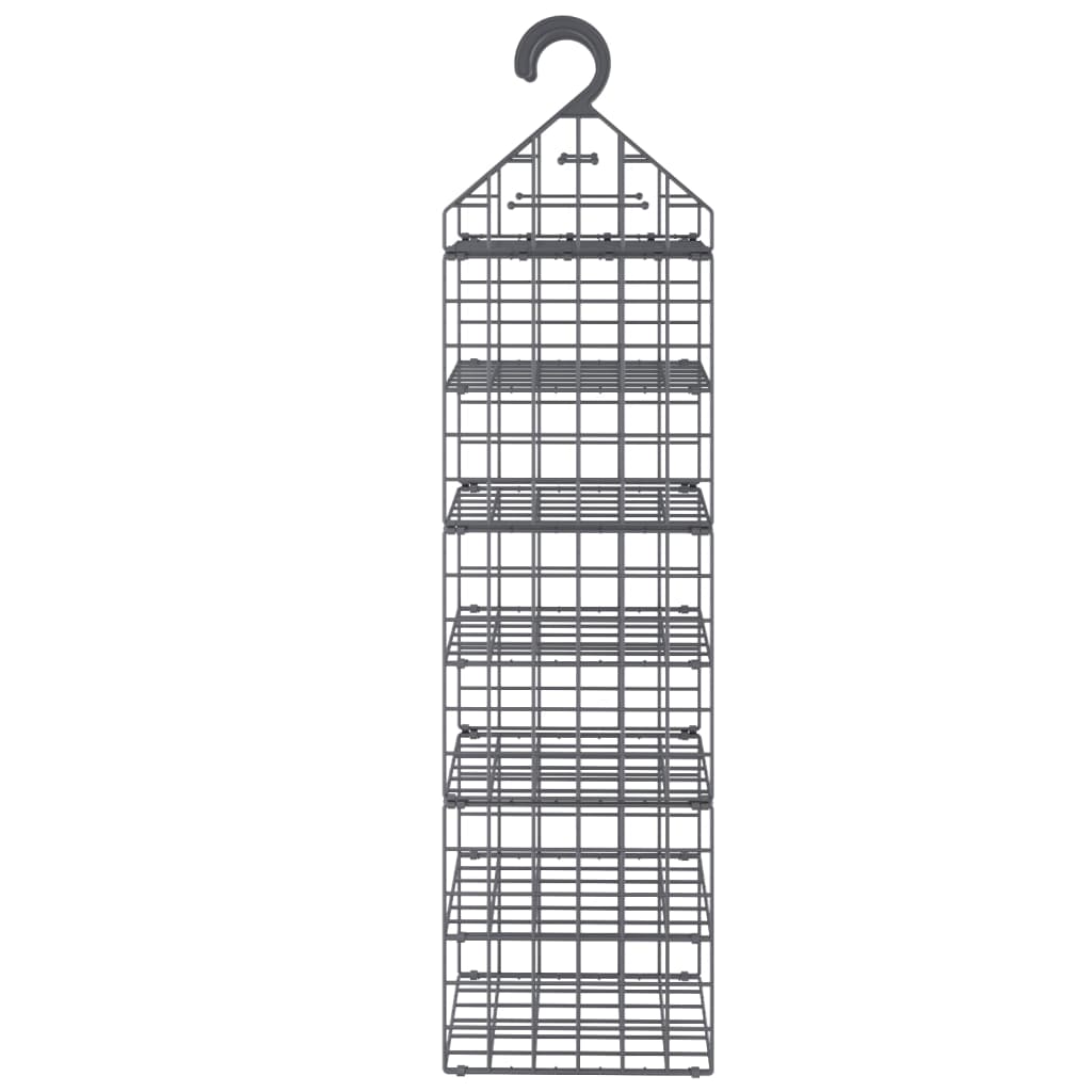 Κρεμαστές Θήκες Ρούχων Ντουλάπας με 7 Ράφια - PAKOBAZAAR