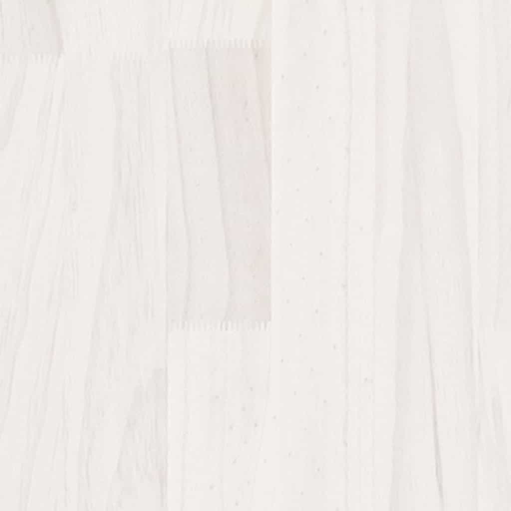 Πλαίσιο Κρεβατιού Λευκό 120 x 200 εκ. από Μασίφ Ξύλο Πεύκου - PAKOBAZAAR