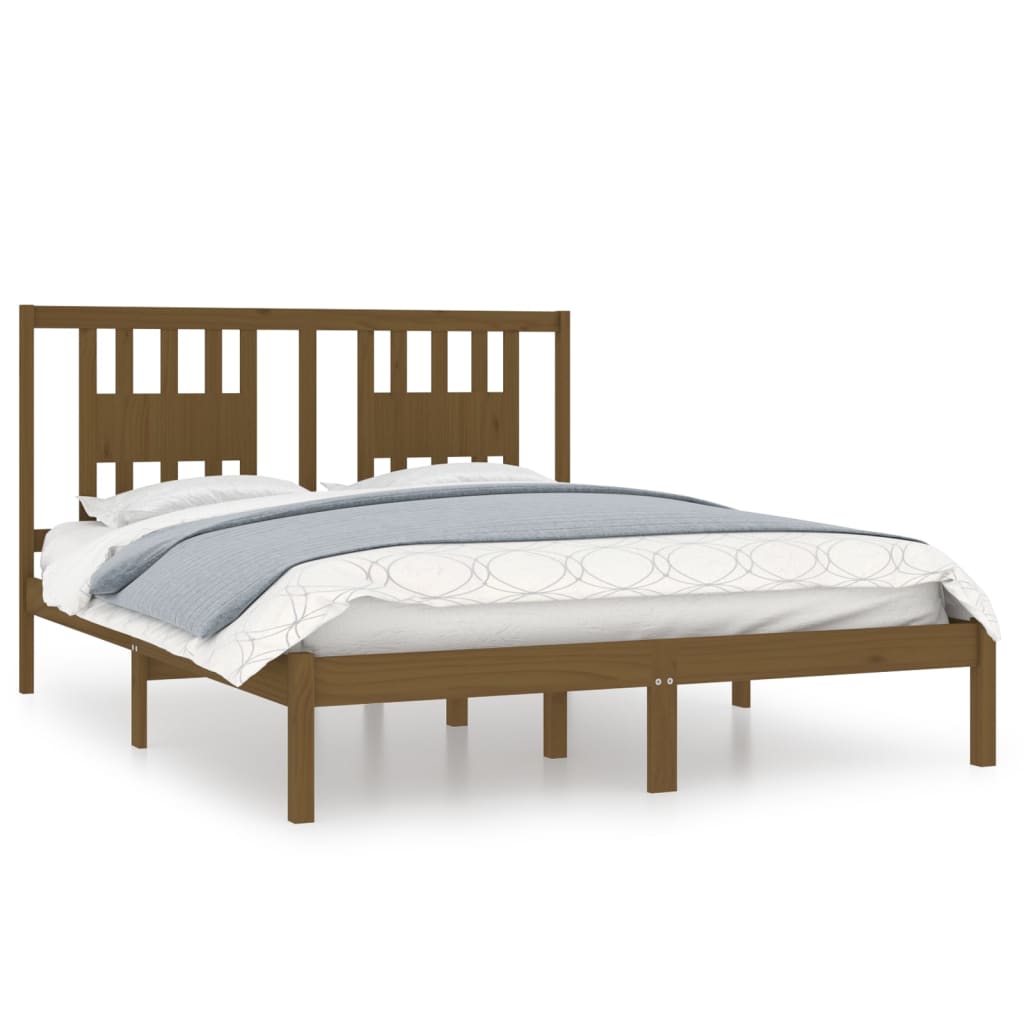 Πλαίσιο Κρεβατιού Μελί 150 x 200 εκ. Μασίφ Ξύλο King Size