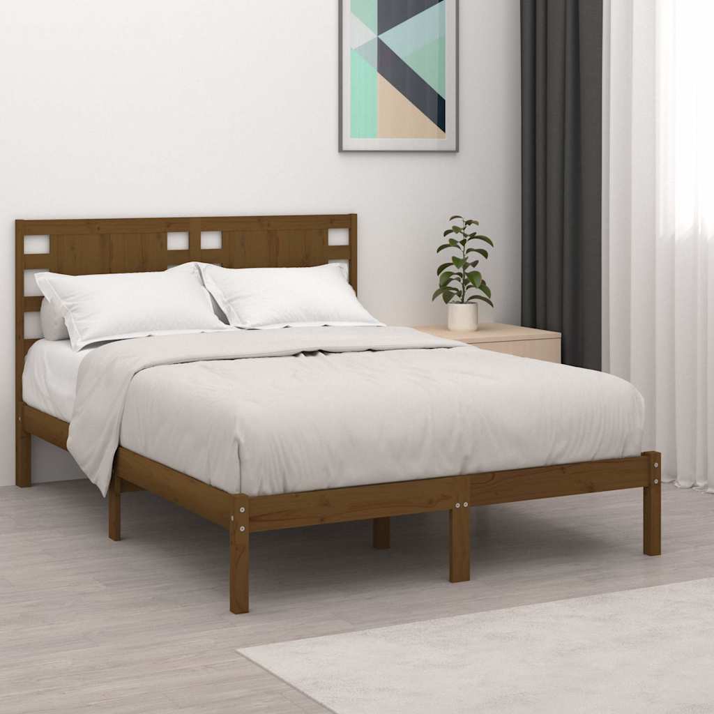 Πλαίσιο Κρεβατιού Μελί 120x190 εκ. Μασίφ Ξύλο Small Double