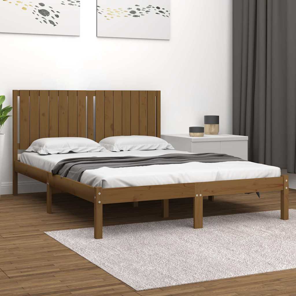 Πλαίσιο Κρεβατιού Μελί 150 x 200 εκ. Μασίφ Ξύλο King Size