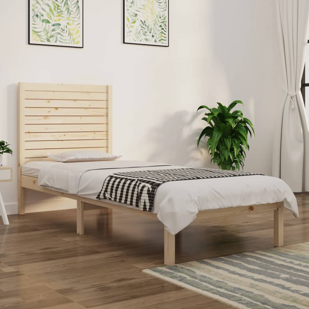 Πλαίσιο Κρεβατιού 75 x 190 εκ. από Μασίφ Ξύλο Small Single - PAKOBAZAAR