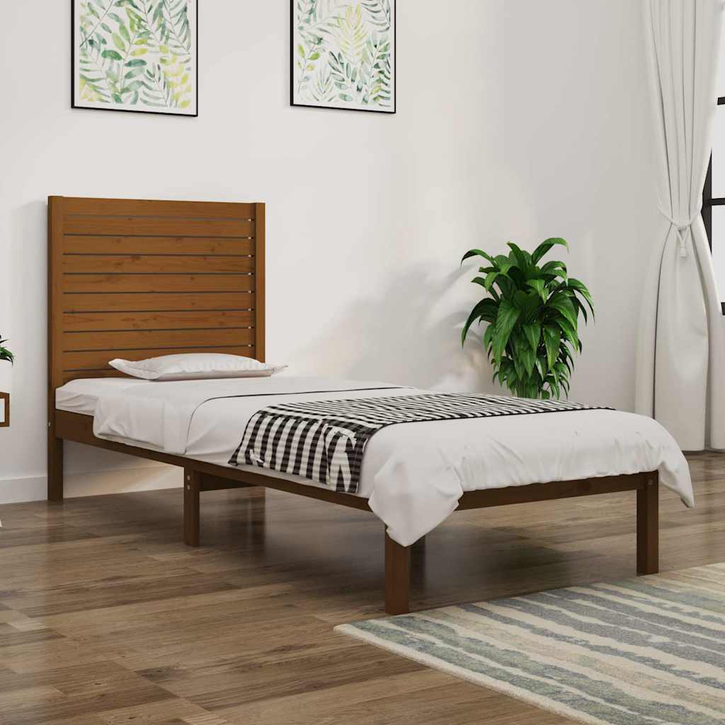Πλαίσιο Κρεβατιού Μελί 75x190 εκ. Ξύλο Πεύκου Small Single - Pakobazaar
