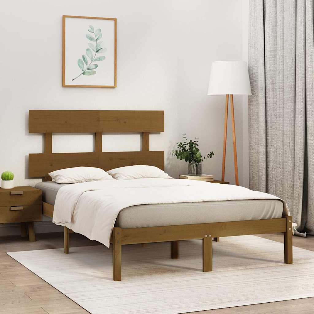 Πλαίσιο Κρεβατιού Μελί 150 x 200 εκ. Μασίφ Ξύλο King Size