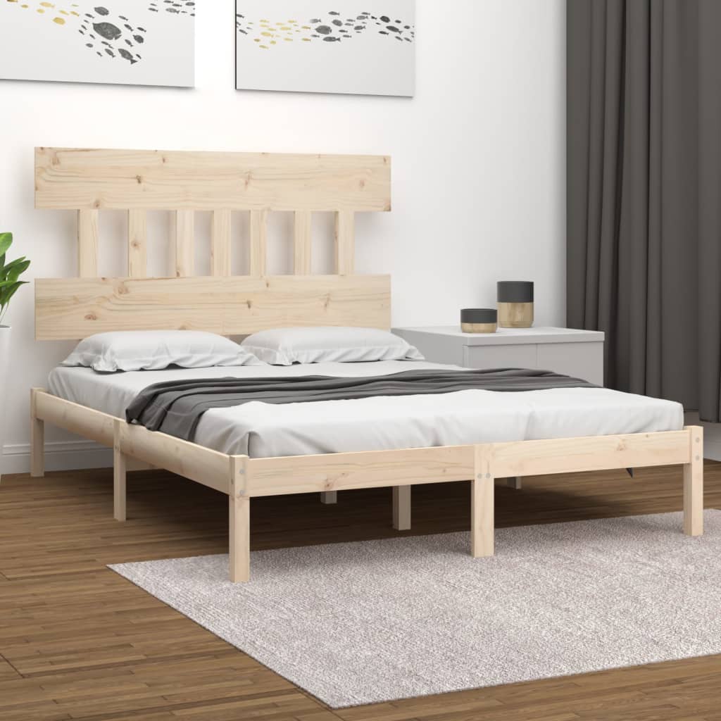 Πλαίσιο Κρεβατιού 180 x 200 εκ. Μασίφ Ξύλο Super King Size - PAKOBAZAAR