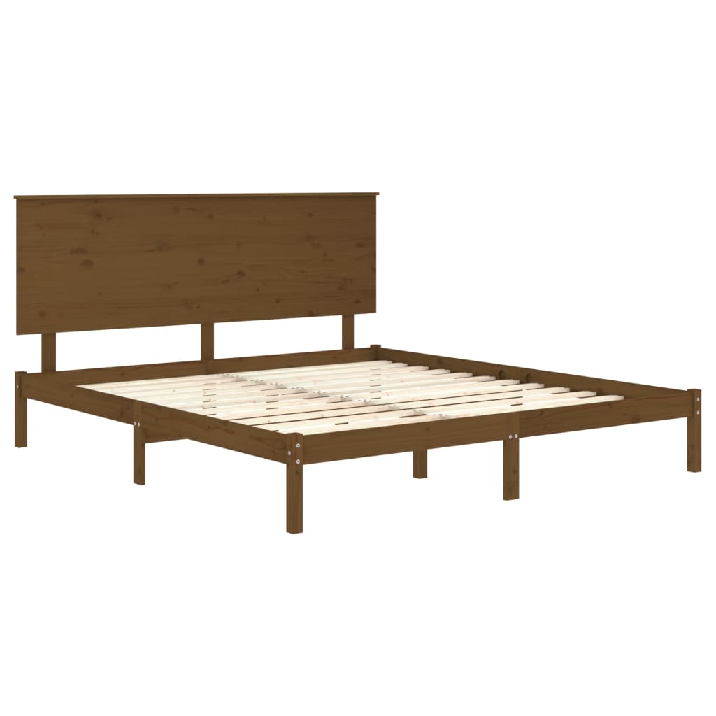 Πλαίσιο Κρεβατιού Μελί 150 x 200 εκ. Μασίφ Ξύλο King Size
