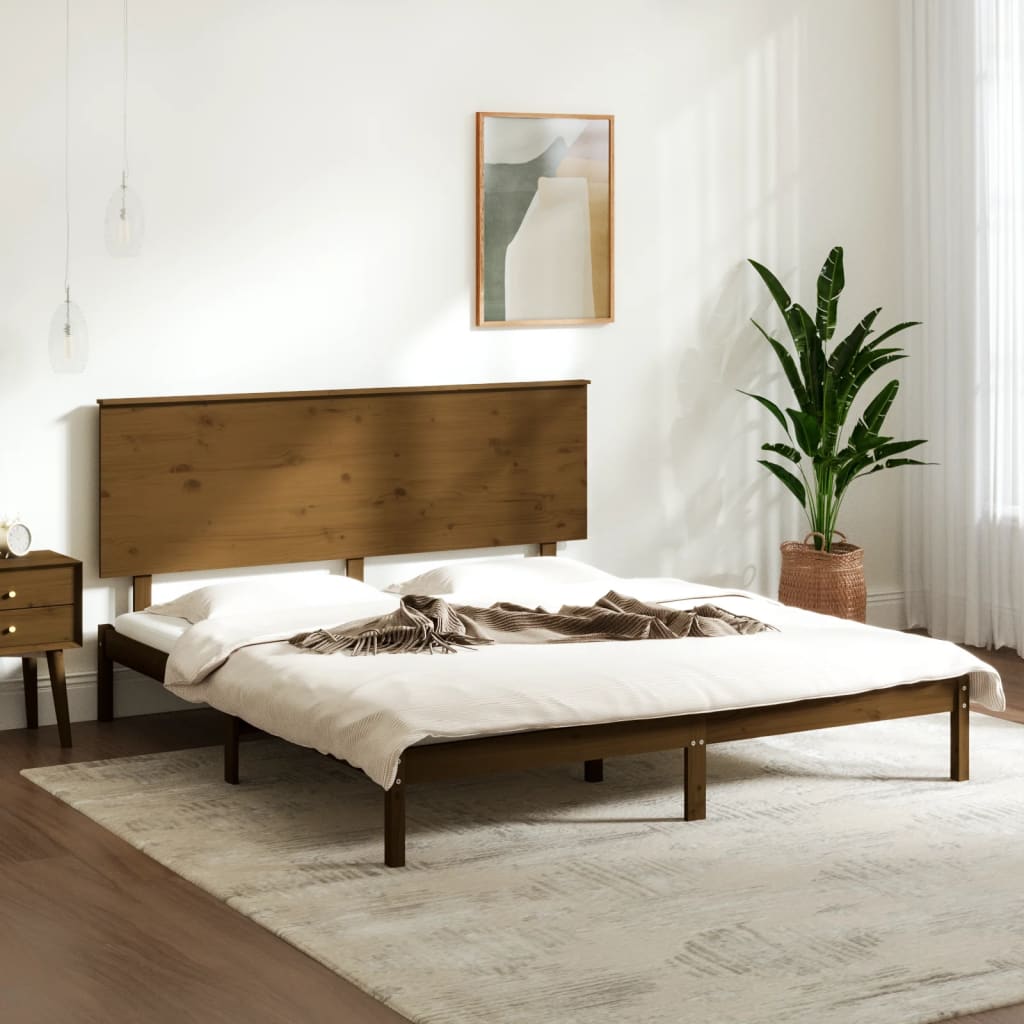 Πλαίσιο Κρεβατιού Μελί 150 x 200 εκ. Μασίφ Ξύλο King Size