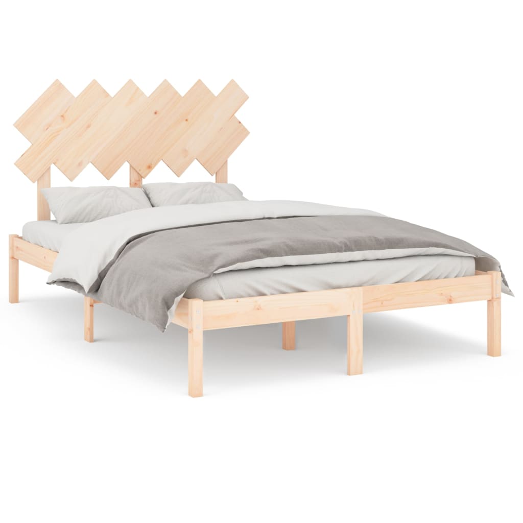 Πλαίσιο Κρεβατιού 120 x 190 εκ. από Μασίφ Ξύλο Small Double - PAKOBAZAAR