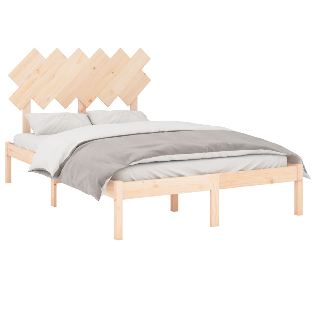 Πλαίσιο Κρεβατιού 120 x 190 εκ. από Μασίφ Ξύλο Small Double - PAKOBAZAAR